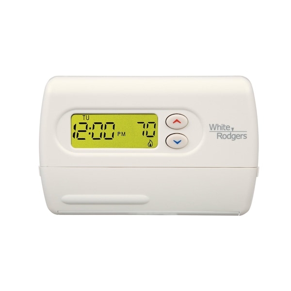 White-Rodgers Line Voltage Thermostat, Digital, Push Button, 5-1-1, 24V AC, 1H/1C 1F80-361 - main
